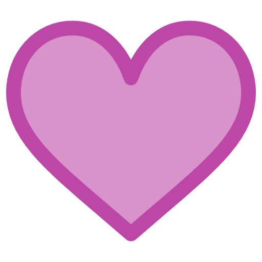 Heart face shape icon