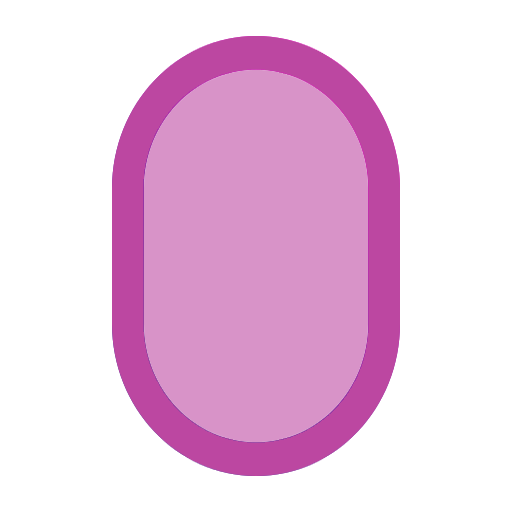 Oblong face shape icon