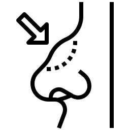 Nose bridge height and curvature icon