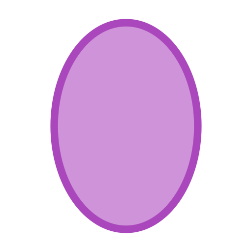 Oval face shape icon